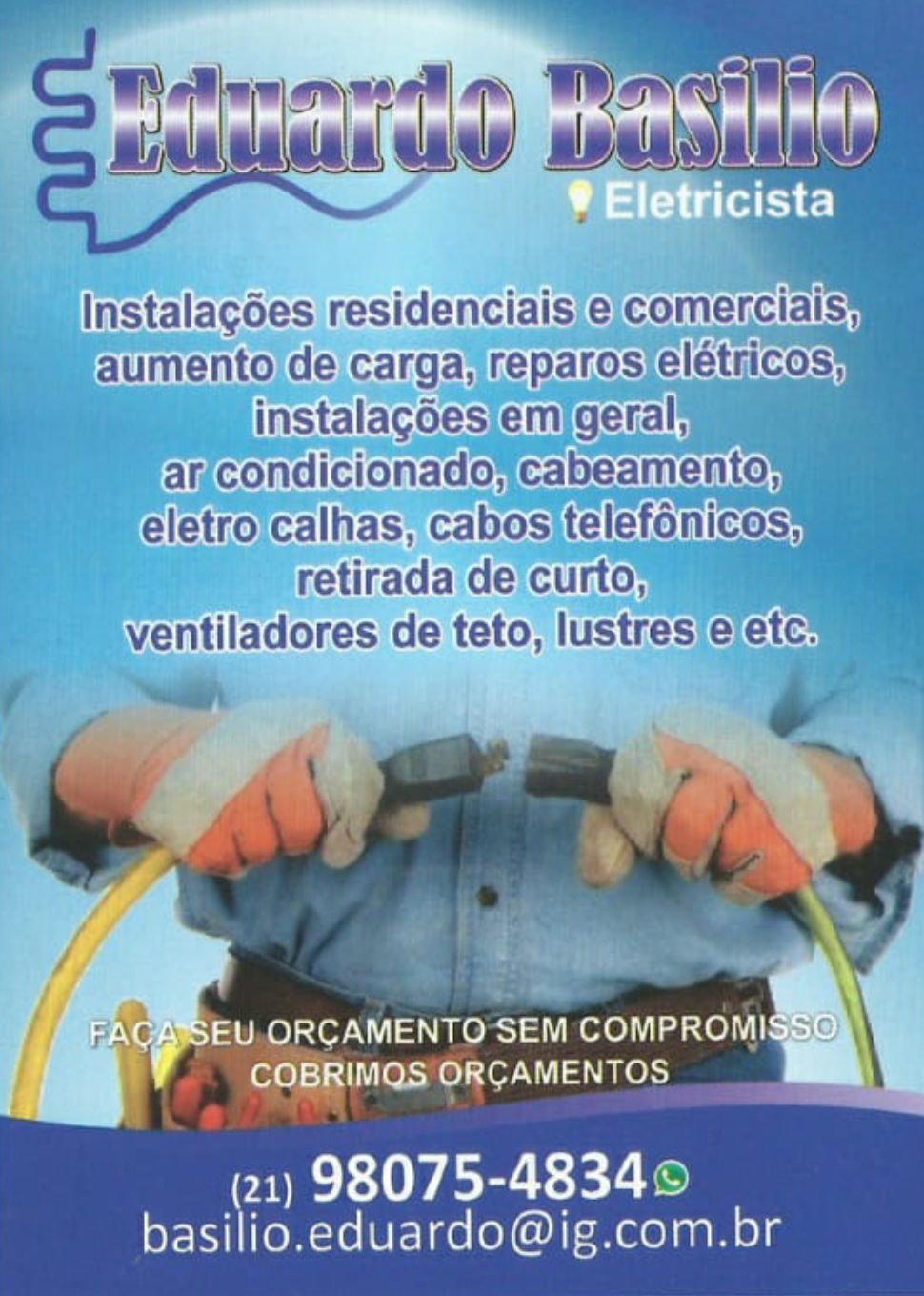 Eduardo Basílio- Eletricista